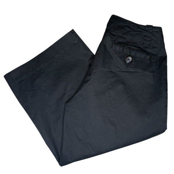 Banana Republic Navy Martin Stretch Wide Leg Cropped Capris. Size 2 - Picture 4 of 8